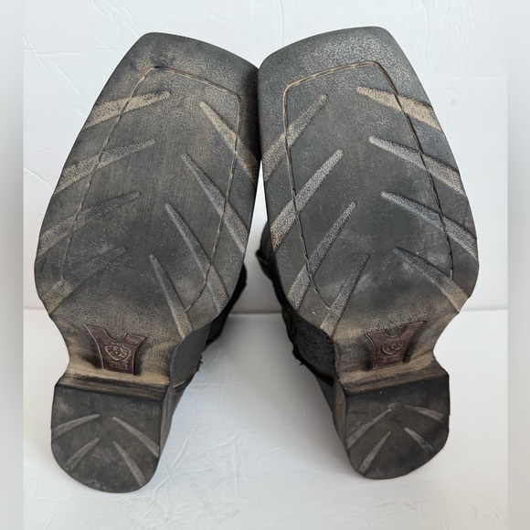 Ariat Men’s Black Leather Cowboy Boots‎ size 12 D - Picture 6 of 8